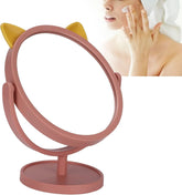 Cute Cat Ear Vanity Mirror with Stand